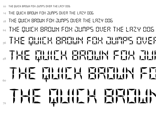Our Display ST font waterfall